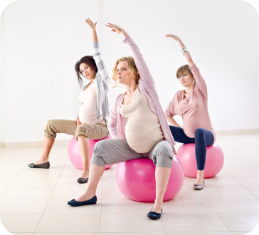 Sporten tijdens zwangerschap - ballen