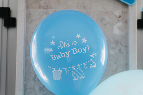 Babyshower persoonlijke ballonnen